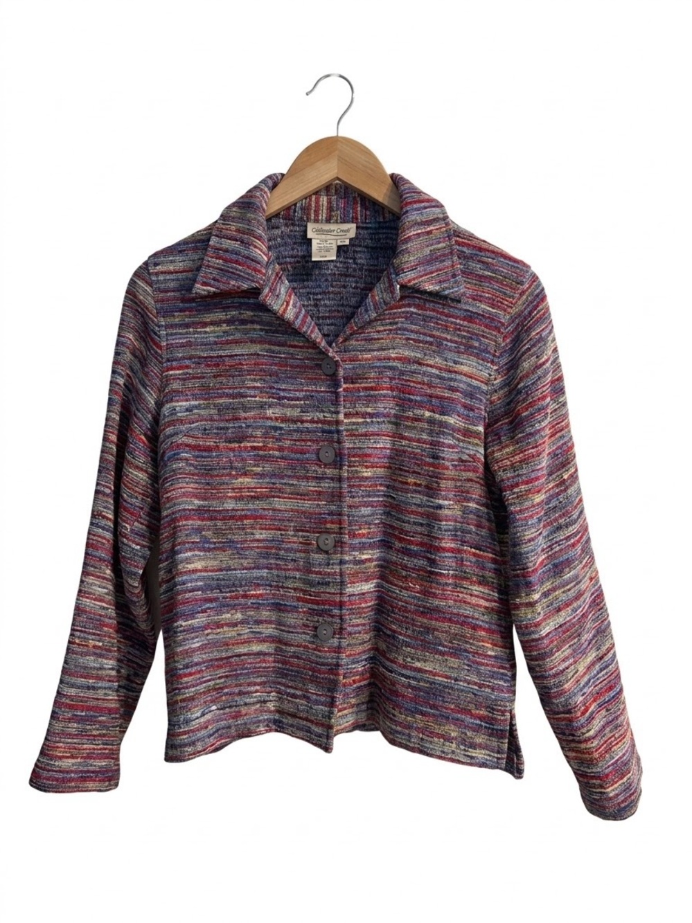 Coldwater Creek Multicolor Striped Button-Down Top - Vintage
